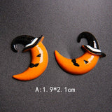 10pcs Halloween Pumpkin Resin Patch for DIY Crafts R59