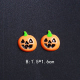 10pcs Halloween Pumpkin Resin Patch for DIY Crafts R59