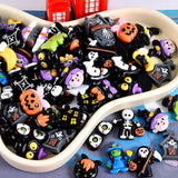 10pcs Halloween Ghost Skull Spider Resin Patch DIY Craft Making R178