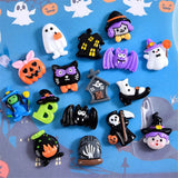 10pcs Halloween Ghost Skull Spider Resin Patch DIY Craft Making R178