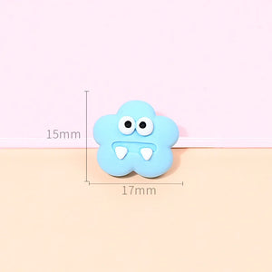 10pcs Halloween Monster Resin Patch DIY Phone Hair Earrings Charms