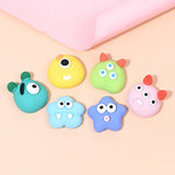 10pcs Halloween Monster Resin Patch DIY Phone Hair Earrings Charms