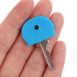 10pcs Random Hollow Rubber Soft Key Locks Keys Cap Key Covers Topper Keyring