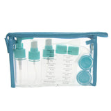 10pcs Mini Cosmetic Face Cream Bottles Set, Travel Kit Accessories