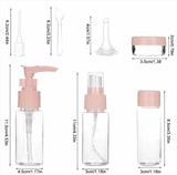 10pcs Mini Cosmetic Face Cream Bottles Set, Travel Kit Accessories