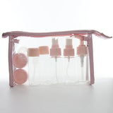10pcs Mini Cosmetic Face Cream Bottles Set, Travel Kit Accessories