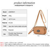 11 Colors Nylon CrossBody Bag for Women Waterproof Shoulder Messenger Bag