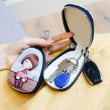 11 Colors Painted Women Girls Key Bag PU Leather Key Wallets