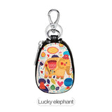11 Colors Painted Women Girls Key Bag PU Leather Key Wallets
