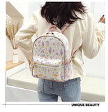 11 Inch Women Backpack, Cute Animal Print Schoolbag for Teenager