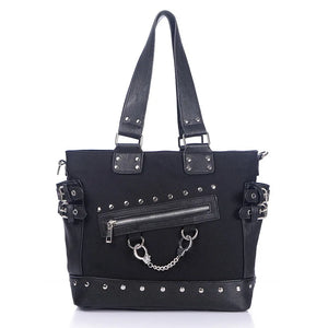 Canvas Rivet Large Tote Bag Lady Shoulder Bag