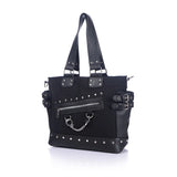 Canvas Rivet Large Tote Bag Lady Shoulder Bag
