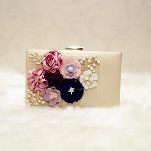 112217 Female Flowers Wedding Bag Lady Minaudiere Bag