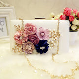 112217 Female Flowers Wedding Bag Lady Minaudiere Bag