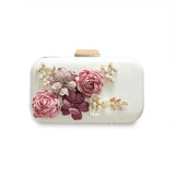 Women Flowers Clutch Bag Lady Evening Bag