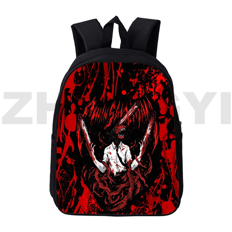 3D Anime Chainsaw Man Backpack for Teenage Girls School Bags for College