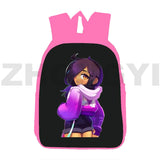 12/16 Inch Aphmau Backpacks for Teen Girls 3D Anime Pink