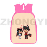 12/16 Inch Aphmau Backpacks for Teen Girls 3D Anime Pink