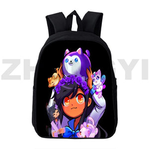 Aphmau Game 3D Print Backpacks for Girls Canvas Bookbag