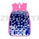 16 Inch Electronic Chip Backpack Schoolbag Anime Pink Bookbag Laptop