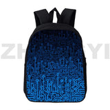 12/16 Inch Circuit Chip Schoolbag 3D Print Electronic Chip Backpack Bag