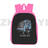 12/16 Inch Dino Beer Kvass Backpack Women Canvas Student Lady Book Pack