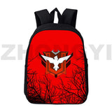 12/16 Inch Fire Garena Anime Nylon Bags Kids Cartoon Mens Book Bag