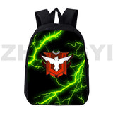 12/16 Inch Fire Garena Anime Nylon Bags Kids Cartoon Mens Book Bag
