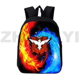 12/16 Inch Fire Garena Anime Nylon Bags Kids Cartoon Mens Book Bag