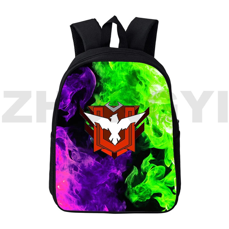 12/16 Inch Game Fire Garena 3D Backpack Daily Travel Shoulder Handbag