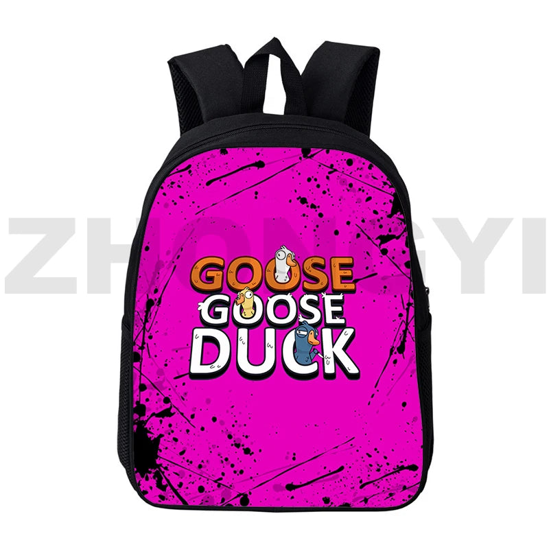 12/16 Inch Goose Goose Duck 3D Print Backpacks for Kids