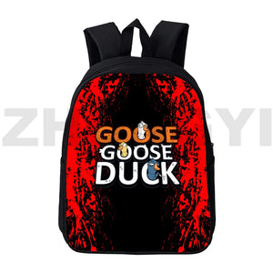 12/16 Inch Goose Goose Duck 3D Print Backpacks for Kids