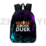 12/16 Inch Goose Goose Duck 3D Print Backpacks for Kids