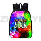 12/16 Inch Goose Goose Duck 3D Print Backpacks for Kids
