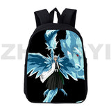 12/16 Inch Bleach 3D Print Backpack Kurosaki Ichigo Canvas School Bags