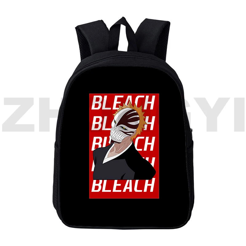 12/16 Inch Bleach 3D Print Backpack Kurosaki Ichigo Canvas School Bags