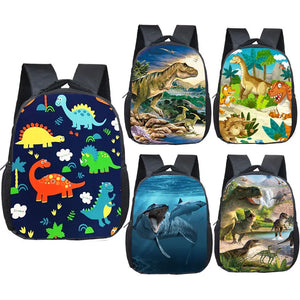12 Inch Dinosaur Backpacks for Kids, School Bags, Boys Backpack