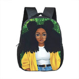 12 Inch Afro Girl Kindergarten School Bag