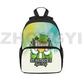 12 Inch Mini Bag Anime St Patrick's Children's Backpacks Children Irish Clover K