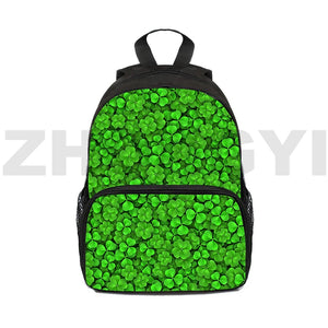 12 Inch Mini Bag Anime St Patrick's Children's Backpacks Children Irish Clover K