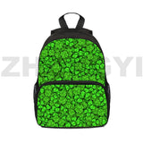 12 Inch Mini Bag Anime St Patrick's Children's Backpacks Children Irish Clover K