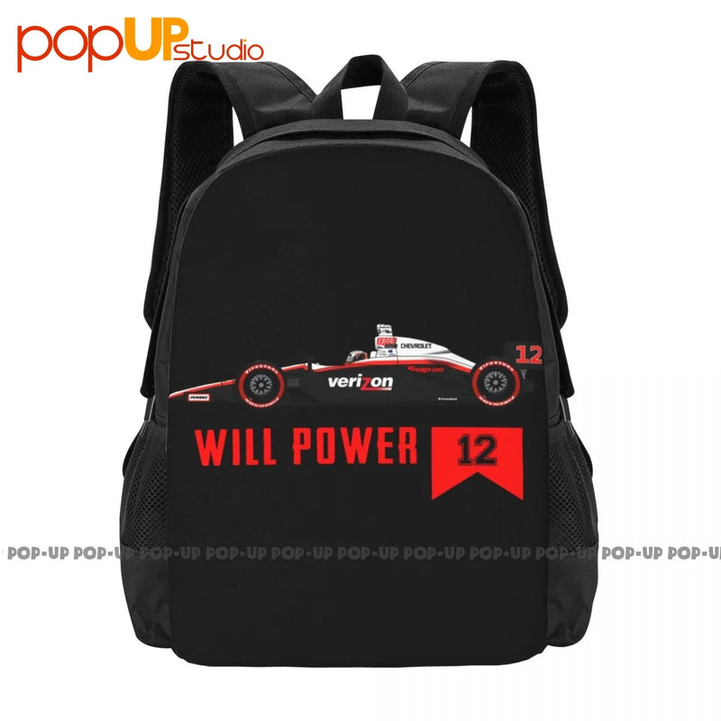 Will Power Indycar Racing Backpack Large Capacity Training Sports Bag