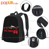 Will Power Indycar Racing Backpack Large Capacity Training Sports Bag
