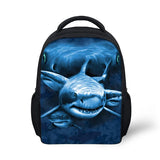 Shark Dolphin Prints Backpack Children School Bags Boys Girl Animal Schoolba