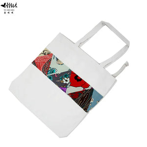 Ethnic Patchwork Shoulder Bag Women's Handbags Purse Canvas Shopping