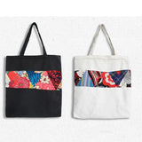 Ethnic Patchwork Shoulder Bag Women's Handbags Purse Canvas Shopping