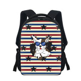 American Flag Pattern Boys Kids Backpack Small School Bag