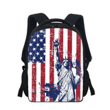 American Flag Pattern Boys Kids Backpack Small School Bag