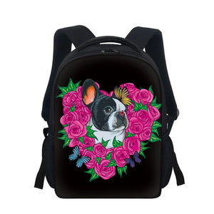 Casual Kindergarten Book Bag Small School Bags Animal Flowers Printed Boys K