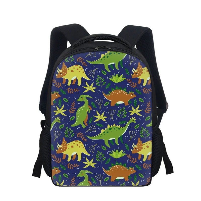 12" Dinosaur Printed Kids Backpack School Bag